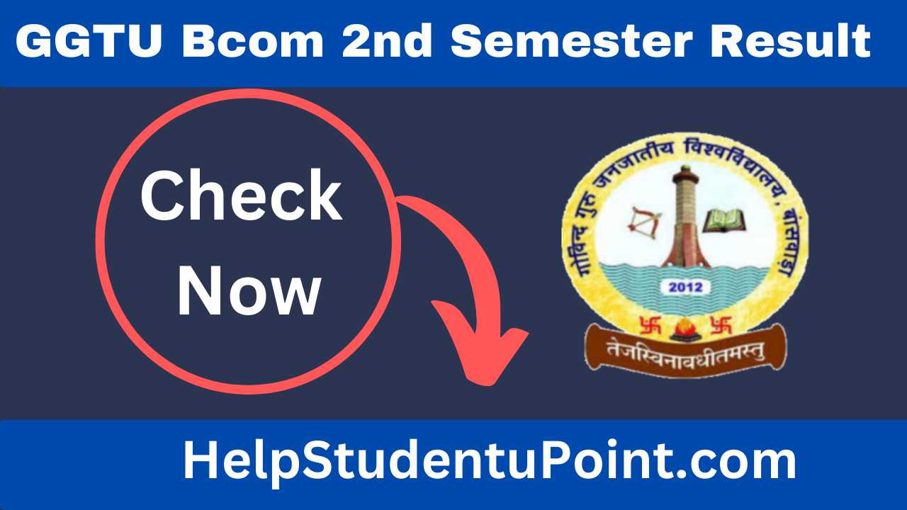 GGTU Bcom 2nd Semester Result