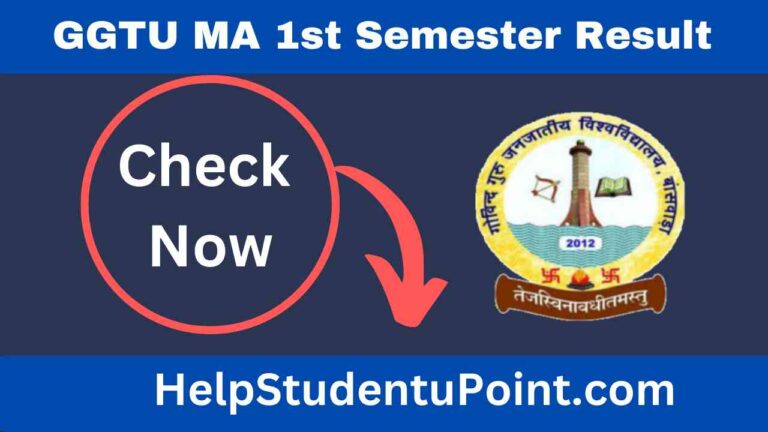 GGTU MA 1st Semester Result
