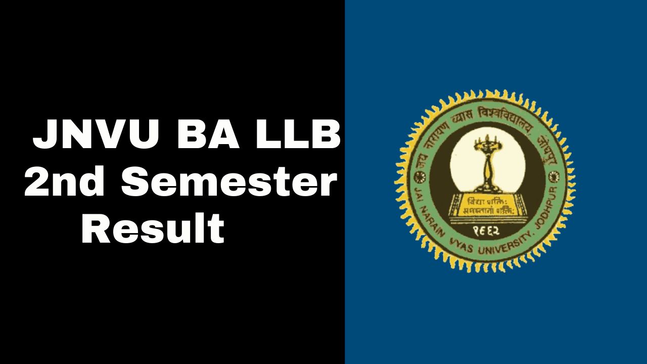 JNVU BA LLB 2nd Semester Result 2025