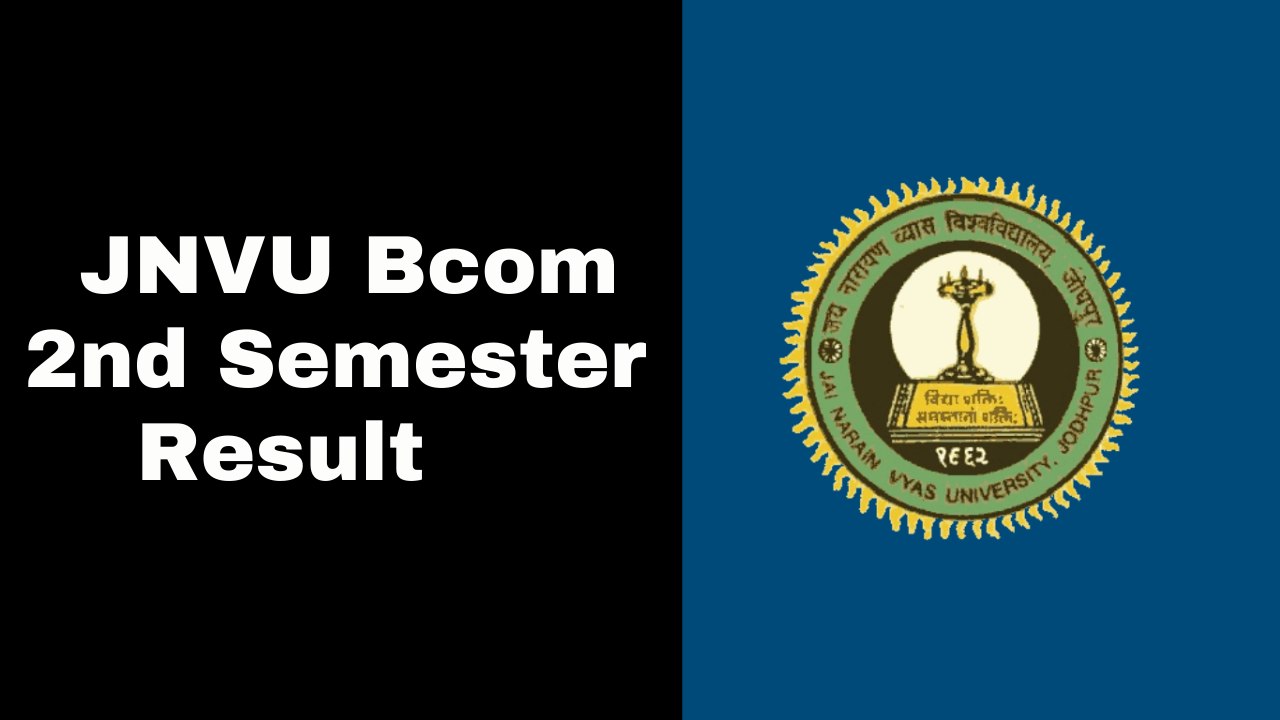 JNVU Bcom 2nd Semester Result 2025