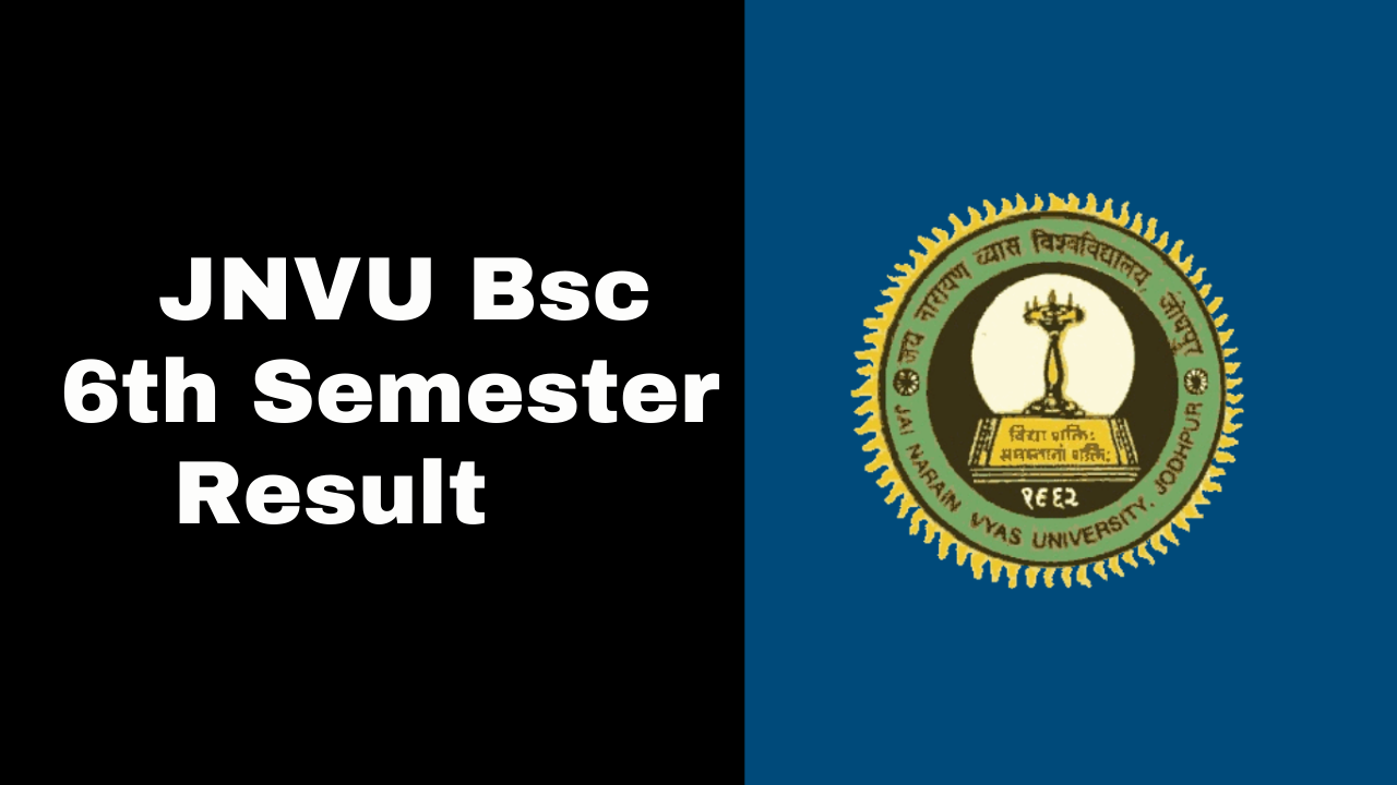 JNVU Bsc 6th Semester Result