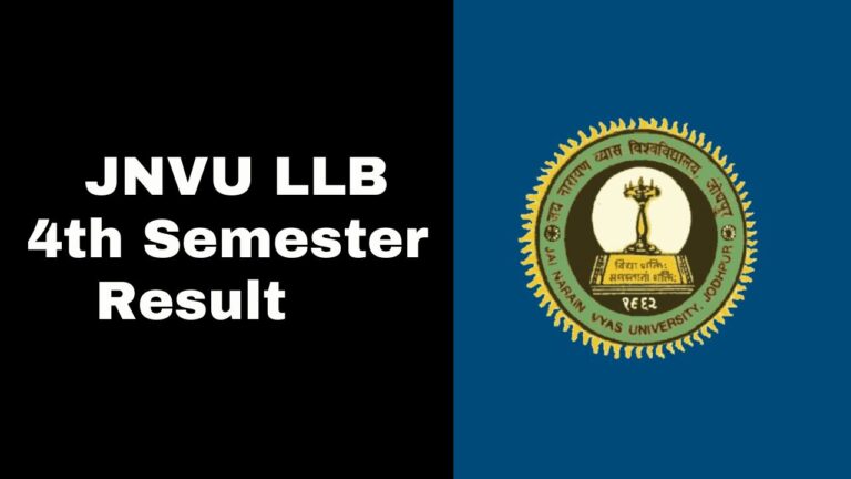 JNVU LLB 4th Semester Result 2025