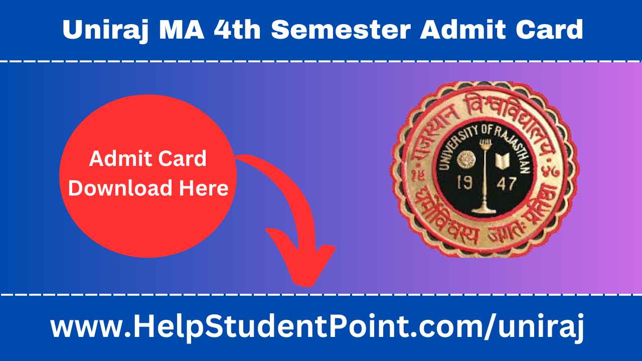 JNVU MA 4th Semester Admit Card 2025