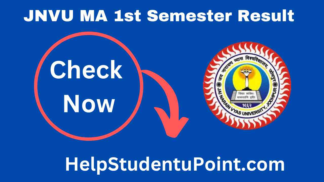 JNVU MA 1st Semester Result