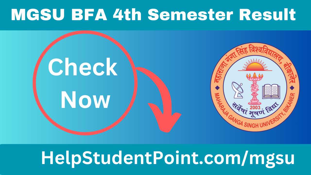 MGSU BFA 4th Semester Result
