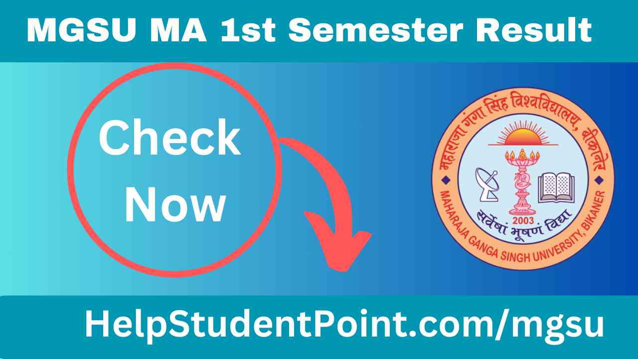 MGSU MA 1st Semester Result