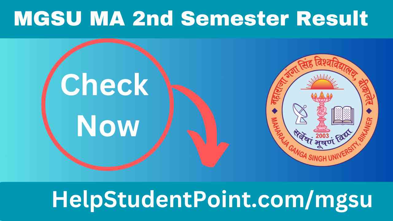 MGSU MA 2nd Semester Result