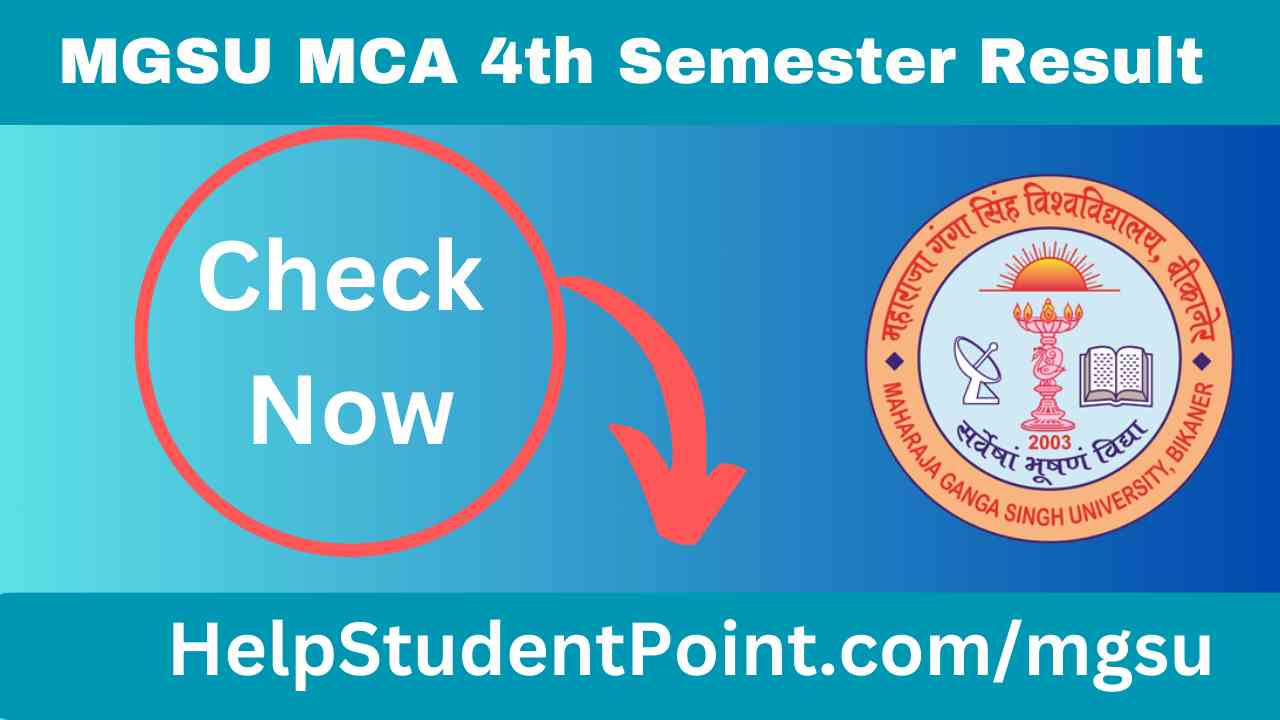 MGSU MCA 4th Semester Result