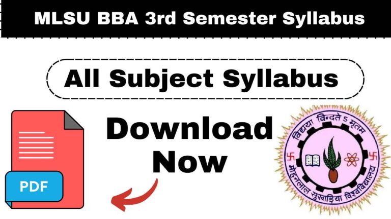 MLSU BBA 3rd Semester Syllabus