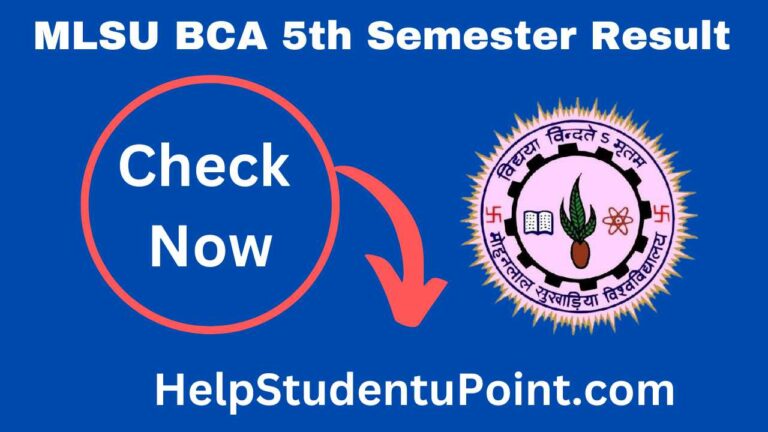 MLSU BCA 5th Semester Result