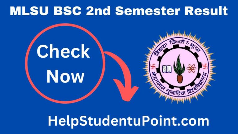 MLSU Bsc 2nd Semester Result