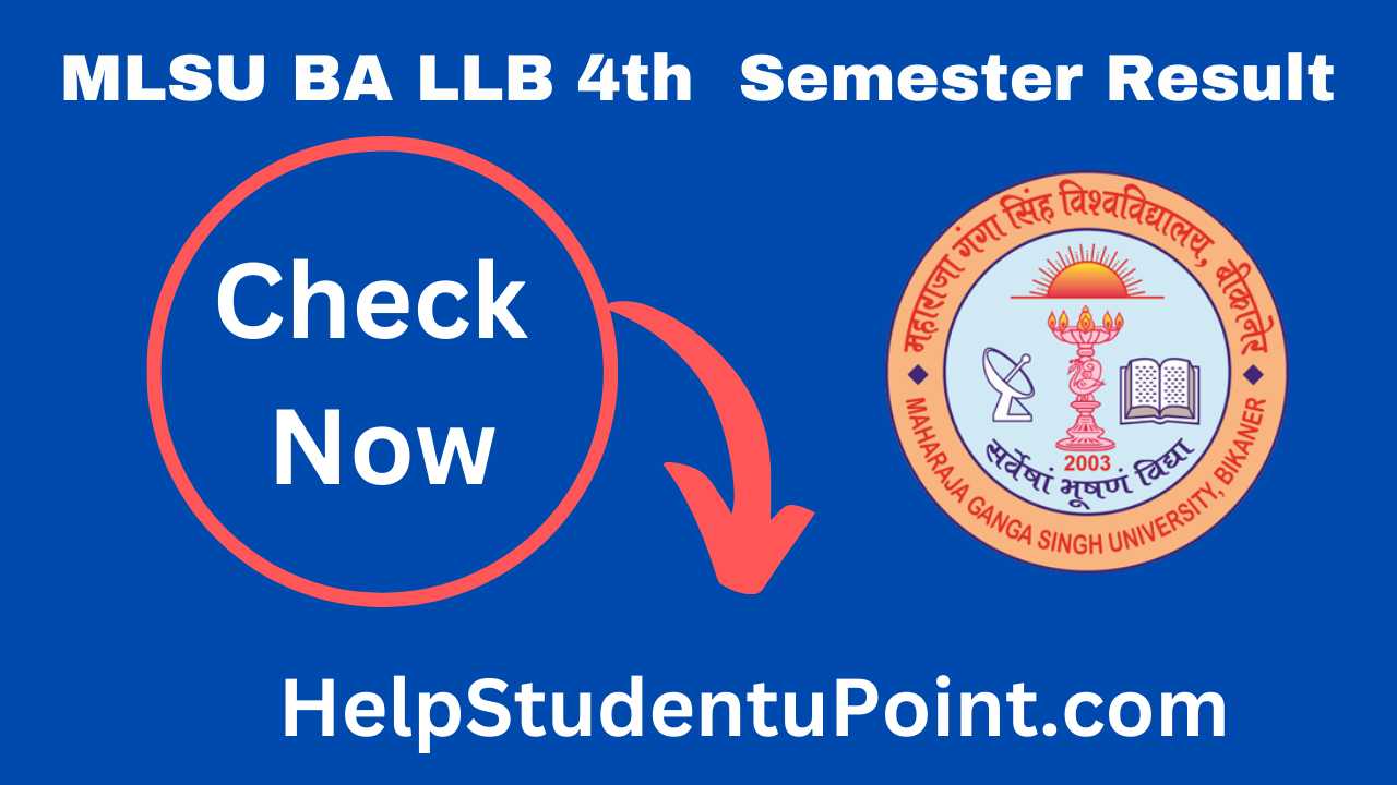MLSU BA LLB 4th Semester Result