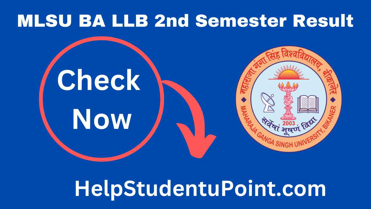 MLSU BA LLB 2nd Semester Result