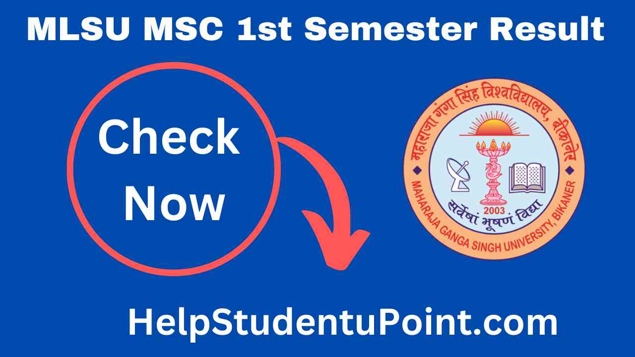 MLSU Msc 1st Semester Result