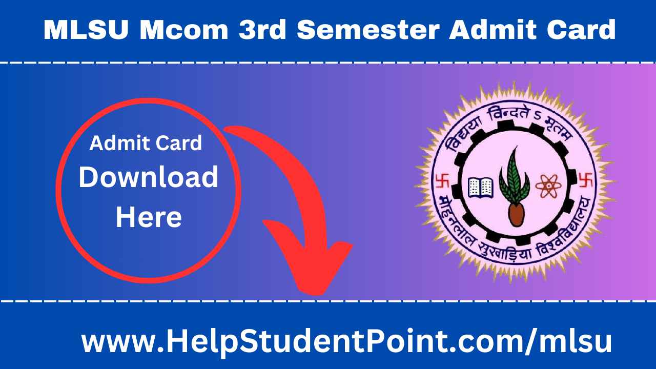 MLSU MA 2nd Semester Admit Card 2025