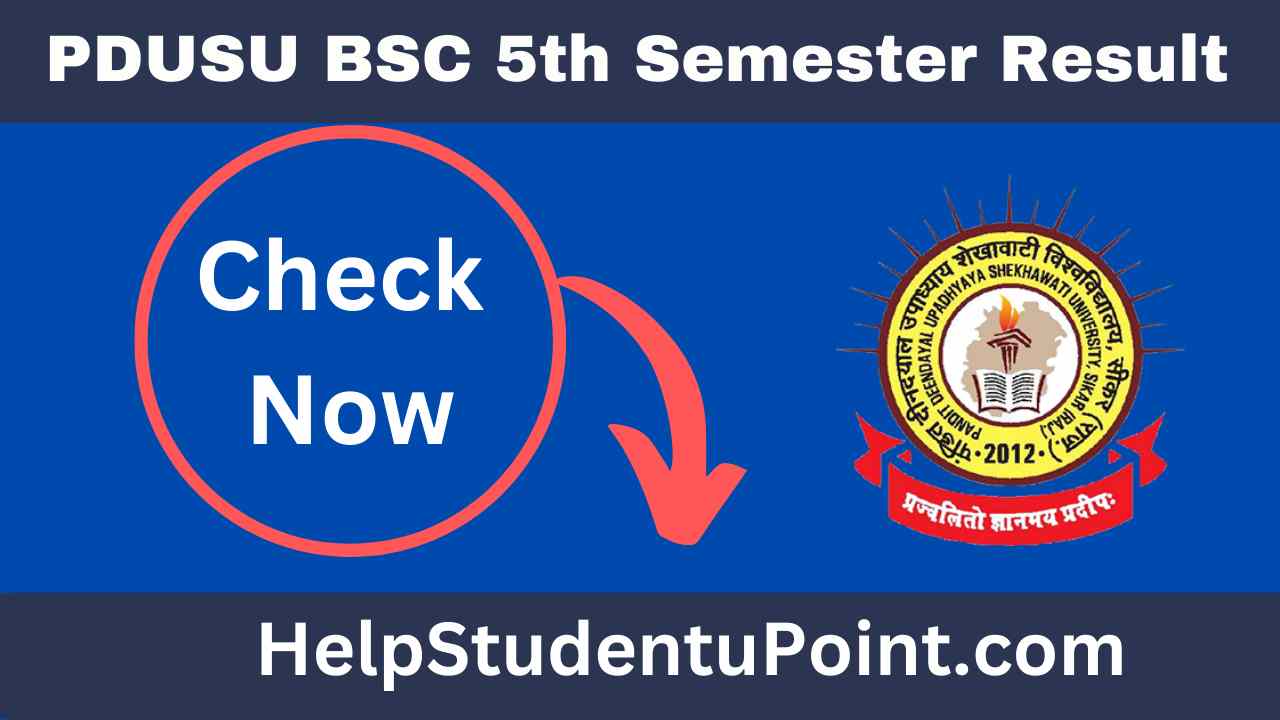 Shekhawati University Bsc 5th Semester Result