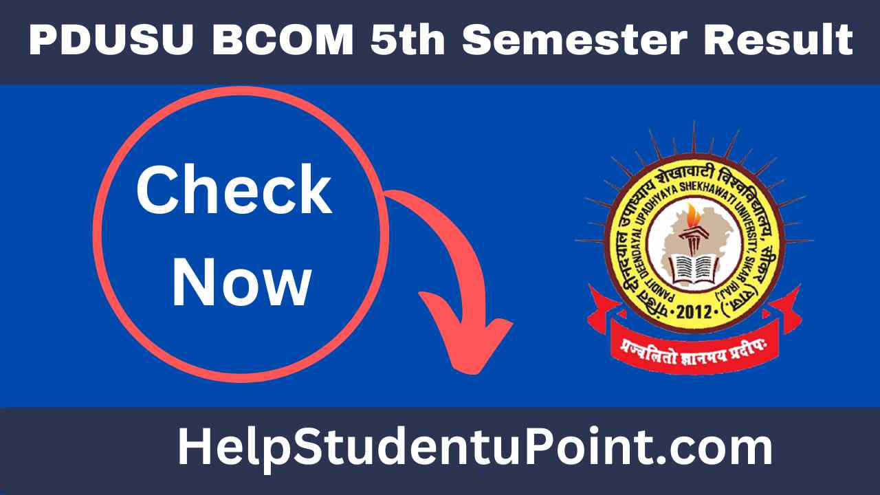 Shekhawati University Bcom 5th Semester Result