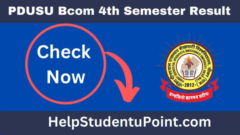 Shekhawati University Bcom 4th Semester Result