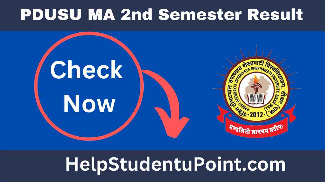 PDUSU MA 2nd Semester Result
