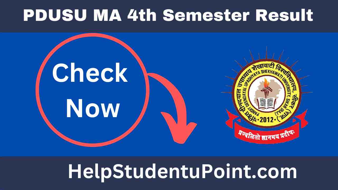 PDUSU MA 4th Semester Result