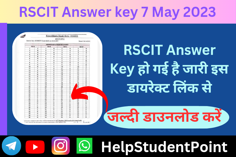 RSCIT Answer key 7 May 2023