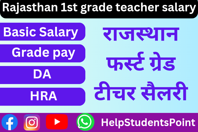 Rajasthan 1ST Grade Teacher salary