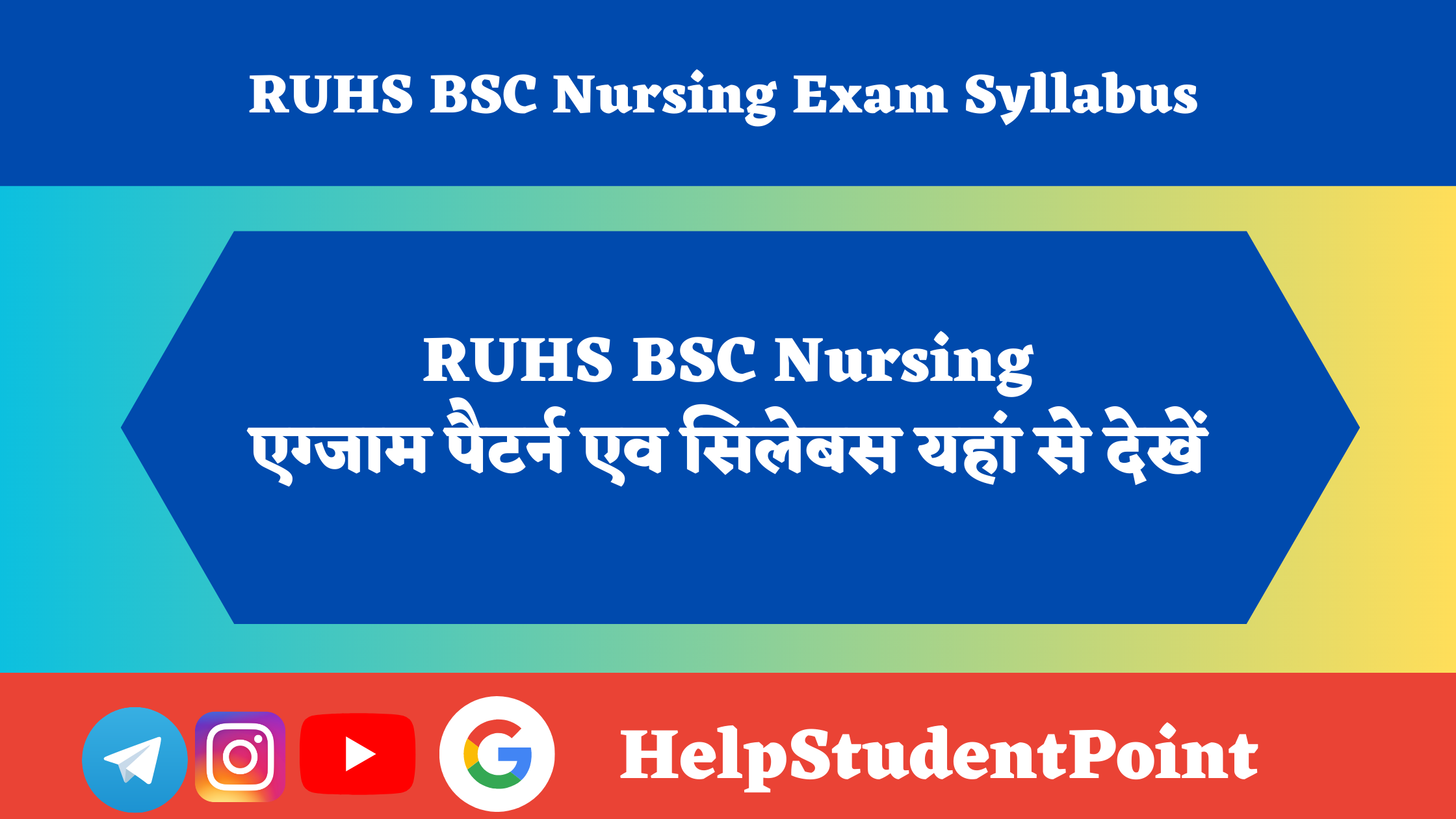 RUHS BSC Nursing Syllabus 2023