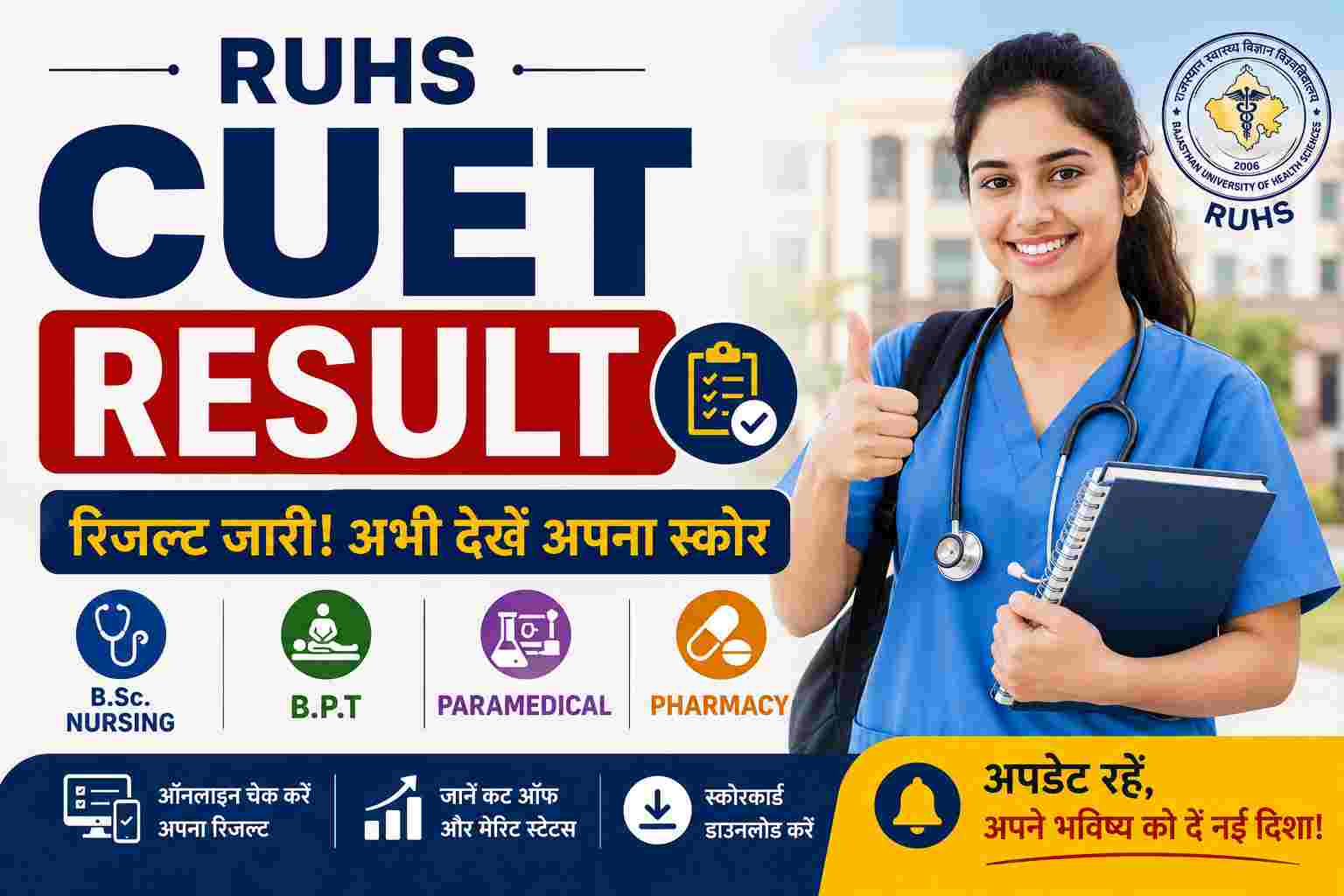 RUHS CUET Result 2026