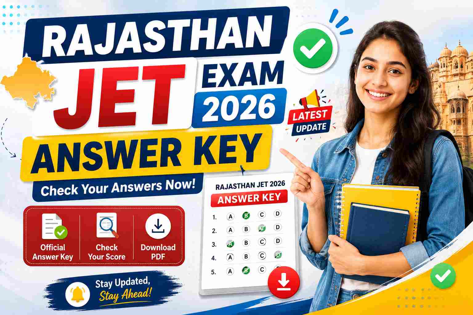 Rajasthan JET Exam Answer Key 2026