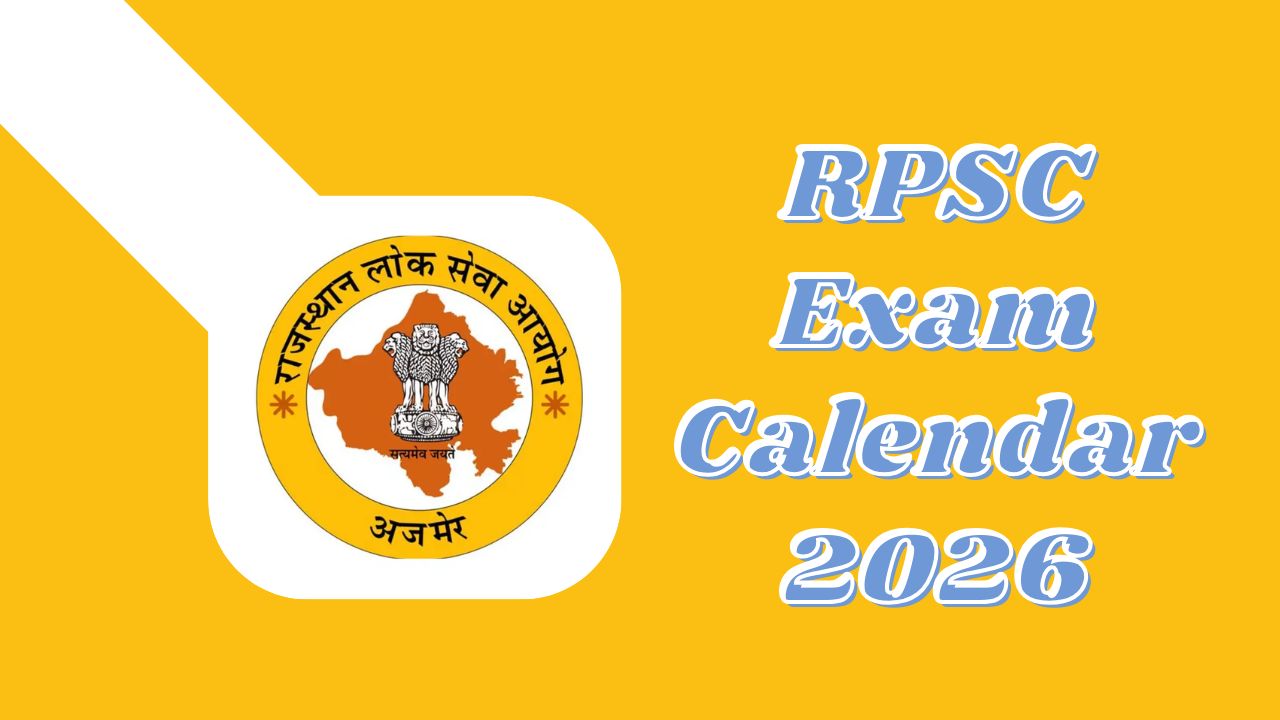 RPSC Exam Calendar 2026