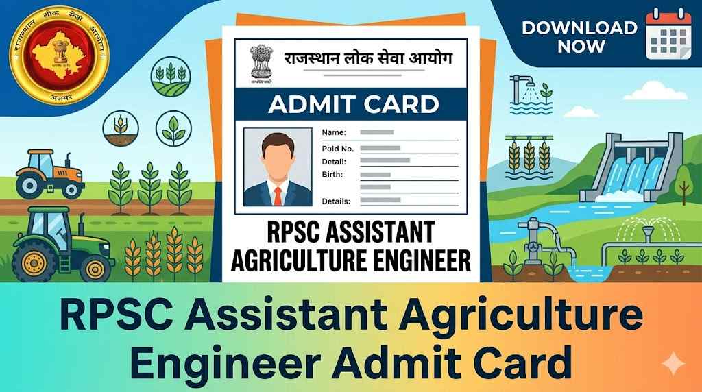 RPSC Assistant Agriculture Engineer Admit Card