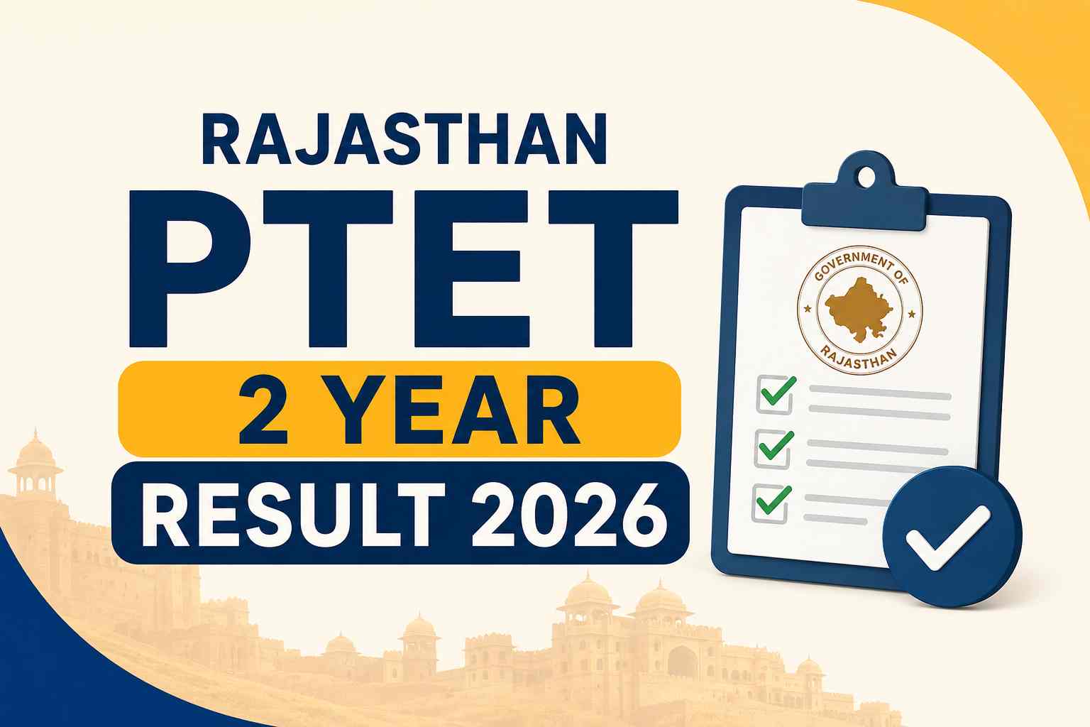 Rajasthan PTET 2 Year Result 2026