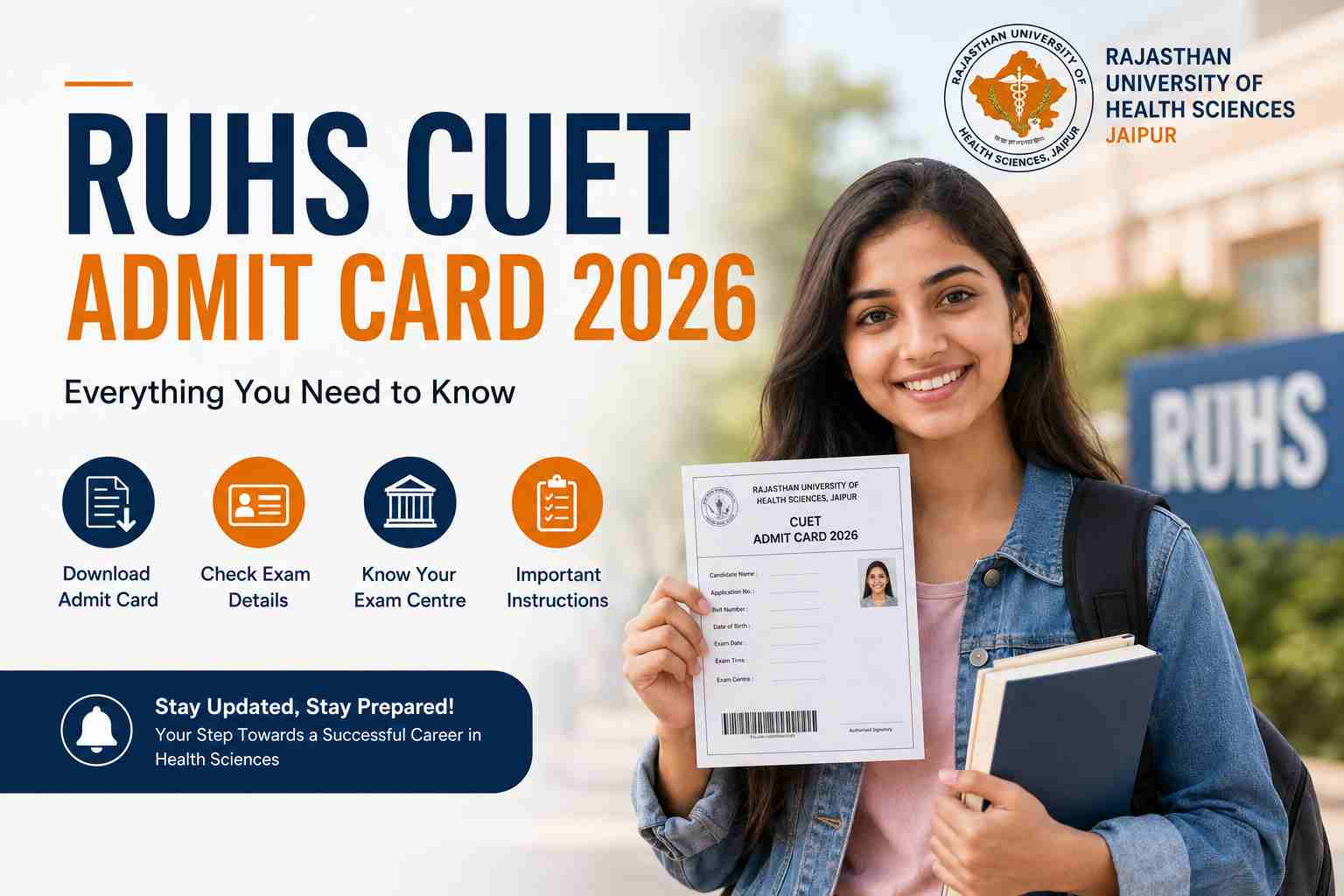 RUHS CUET Admit Card 2026