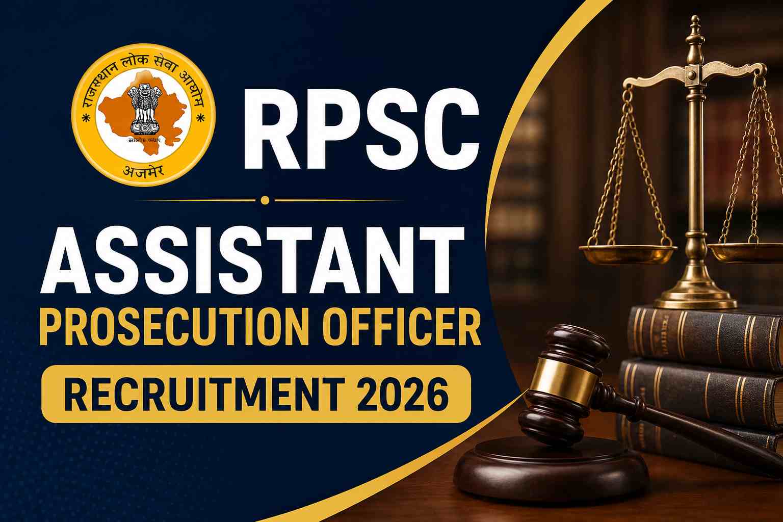 RPSC Assistant Prosecution Officer Recruitment 2026