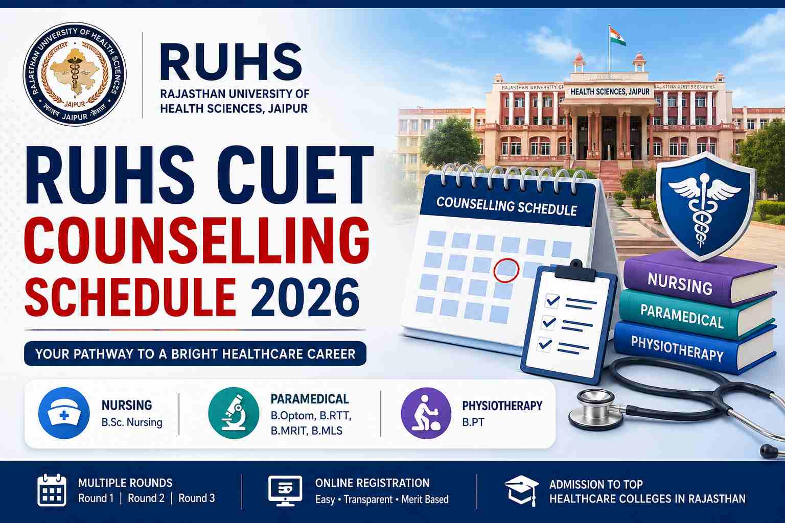 RUHS CUET Revised Counselling 2026