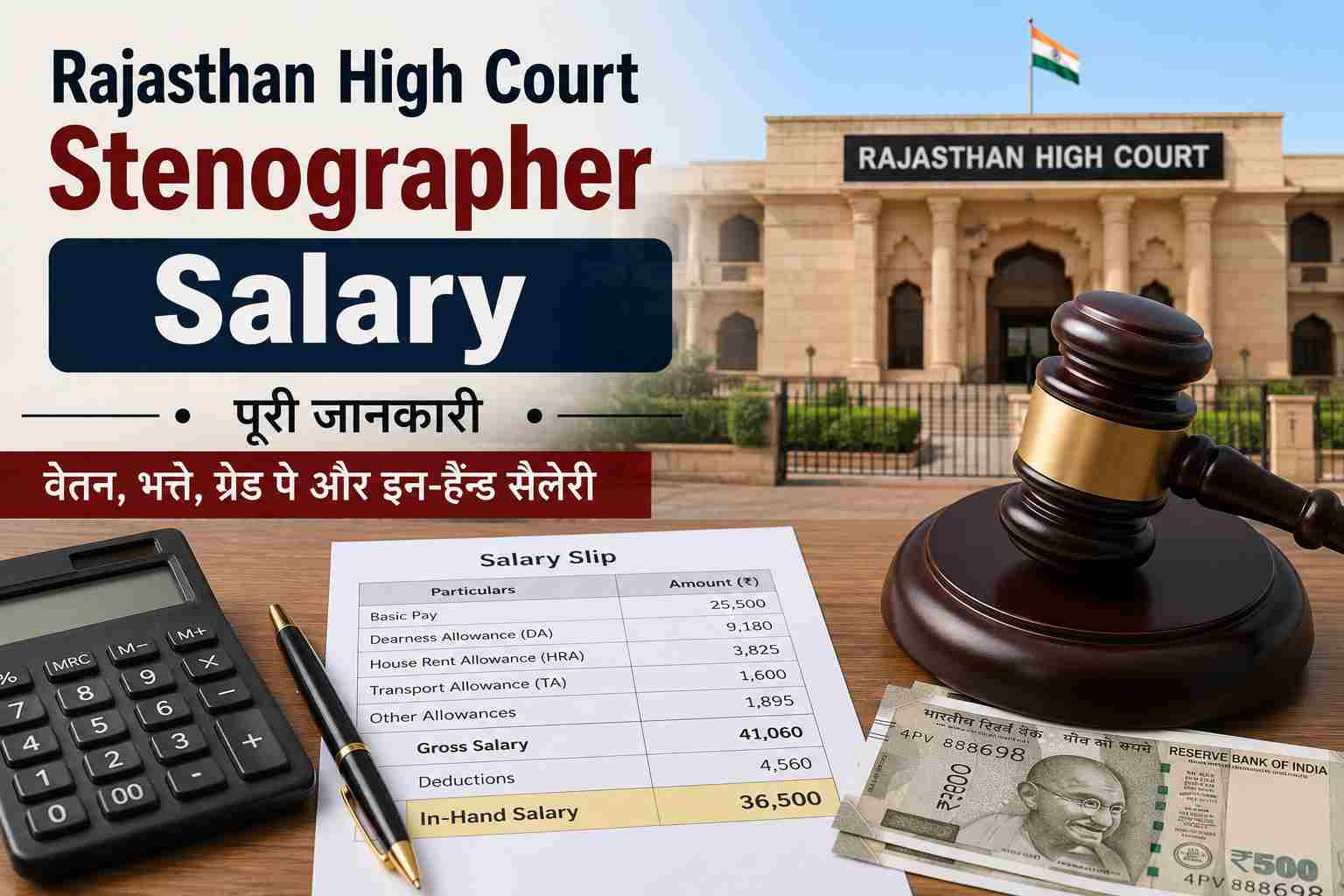Rajasthan High Court Stenographer Salary