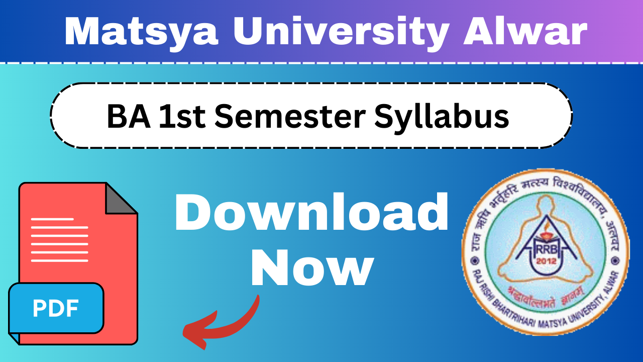 Matsya University BA 1st Semester Syllabus