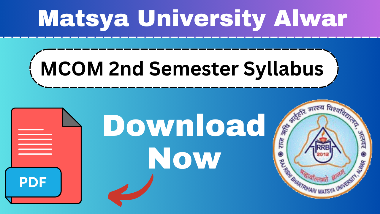 Matsya University Mcom 2nd Semester Syllabus