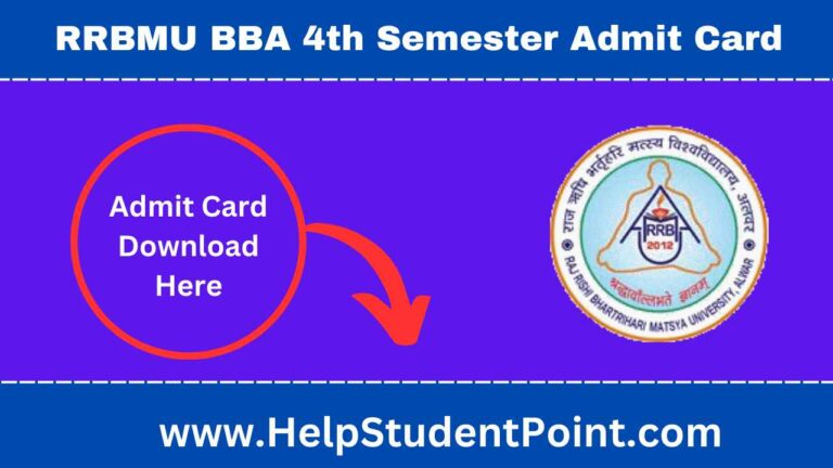 Matsya University BBA 4th Semester Admit Card 2025