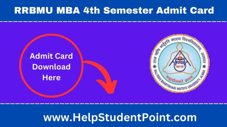 Matsya University MBA 4th Semester Admit Card 2025