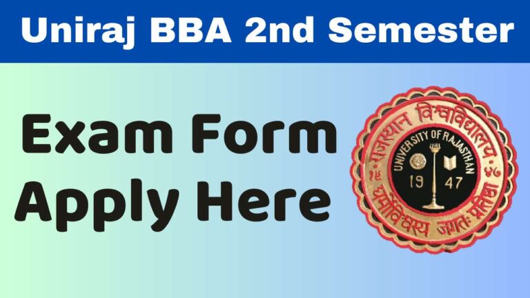 Uniraj BBA 2nd Semester Exam Form