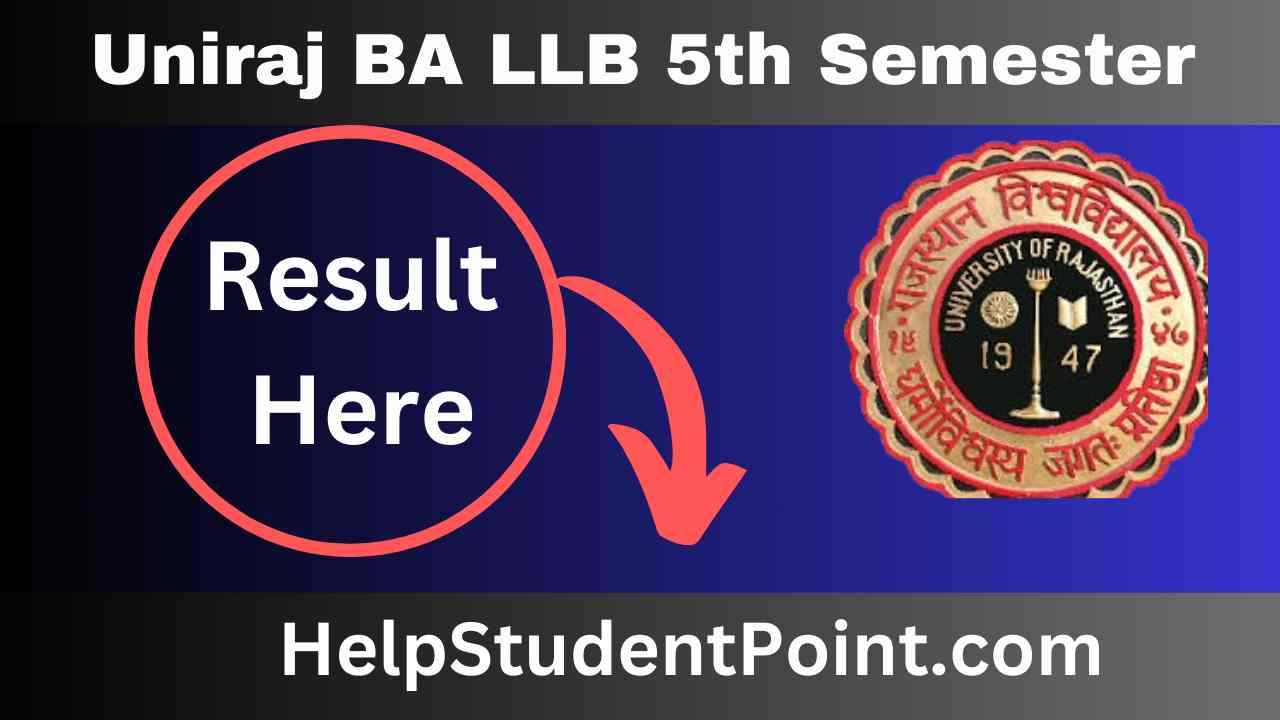 Uniraj BA LLB 5th Semester Result