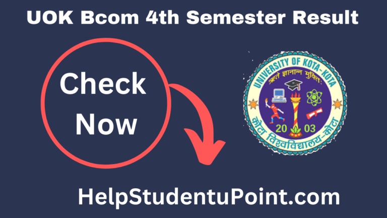 UOK Bcom 4th Semester Result