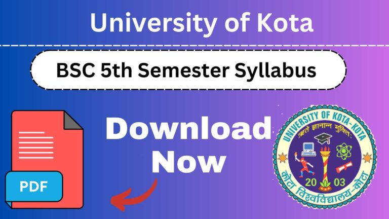 UOK Bsc 5th Semester Syllabus
