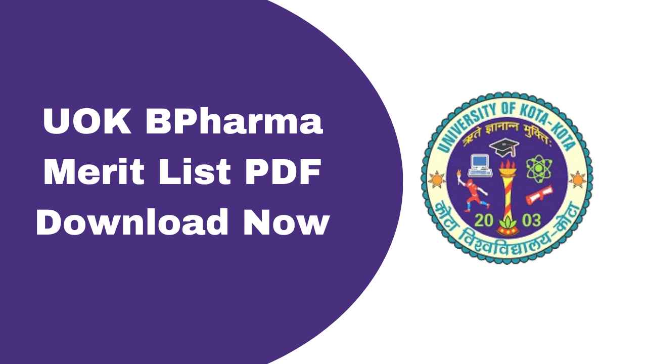 UOK BPharma Merit List