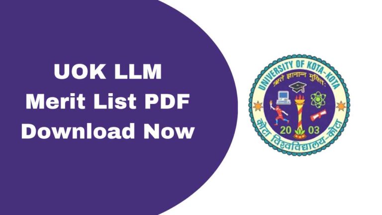UOK LLM Merit List 2025 Download Now