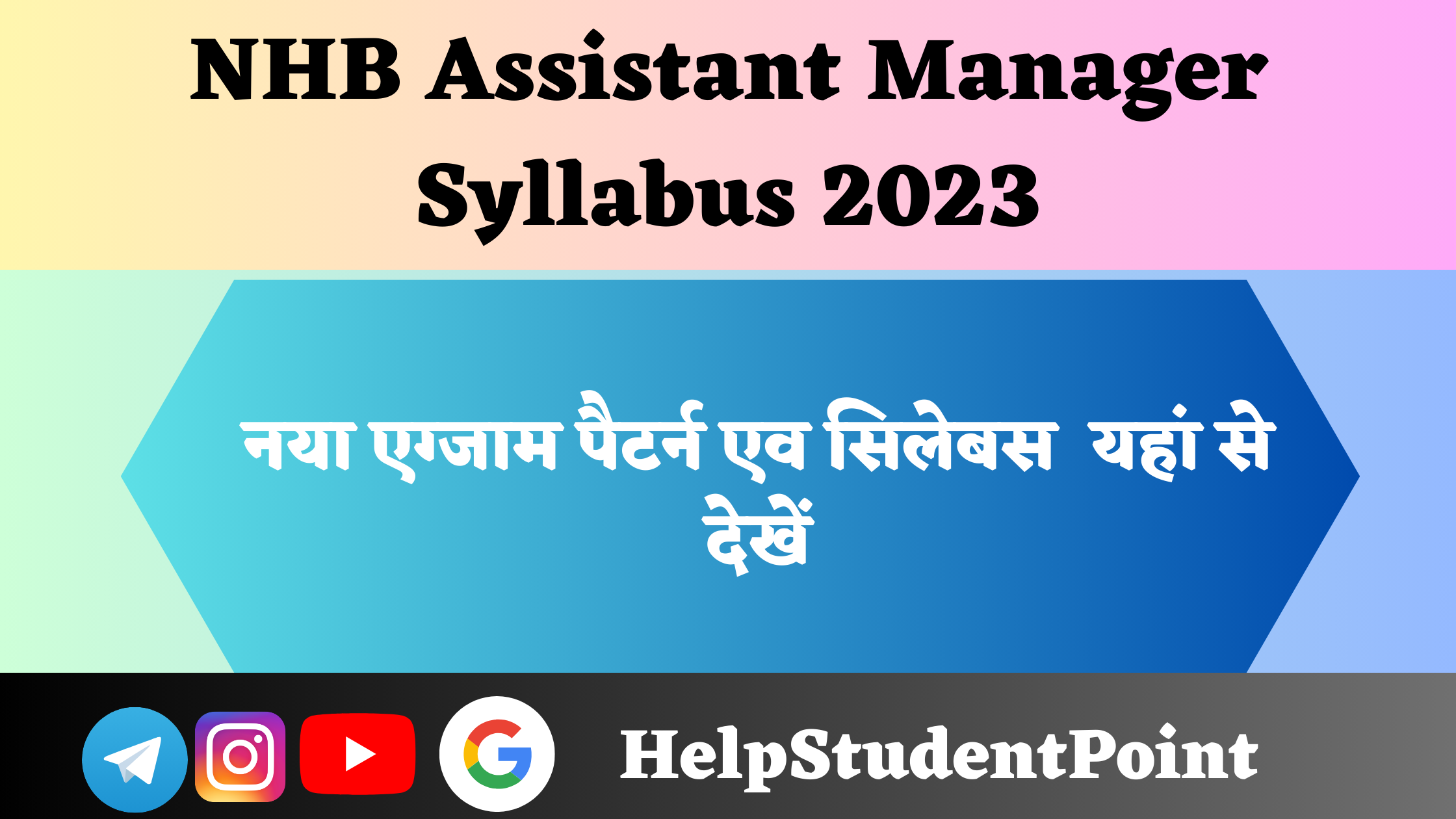 NHB Assistant Manager Syllabus 2023