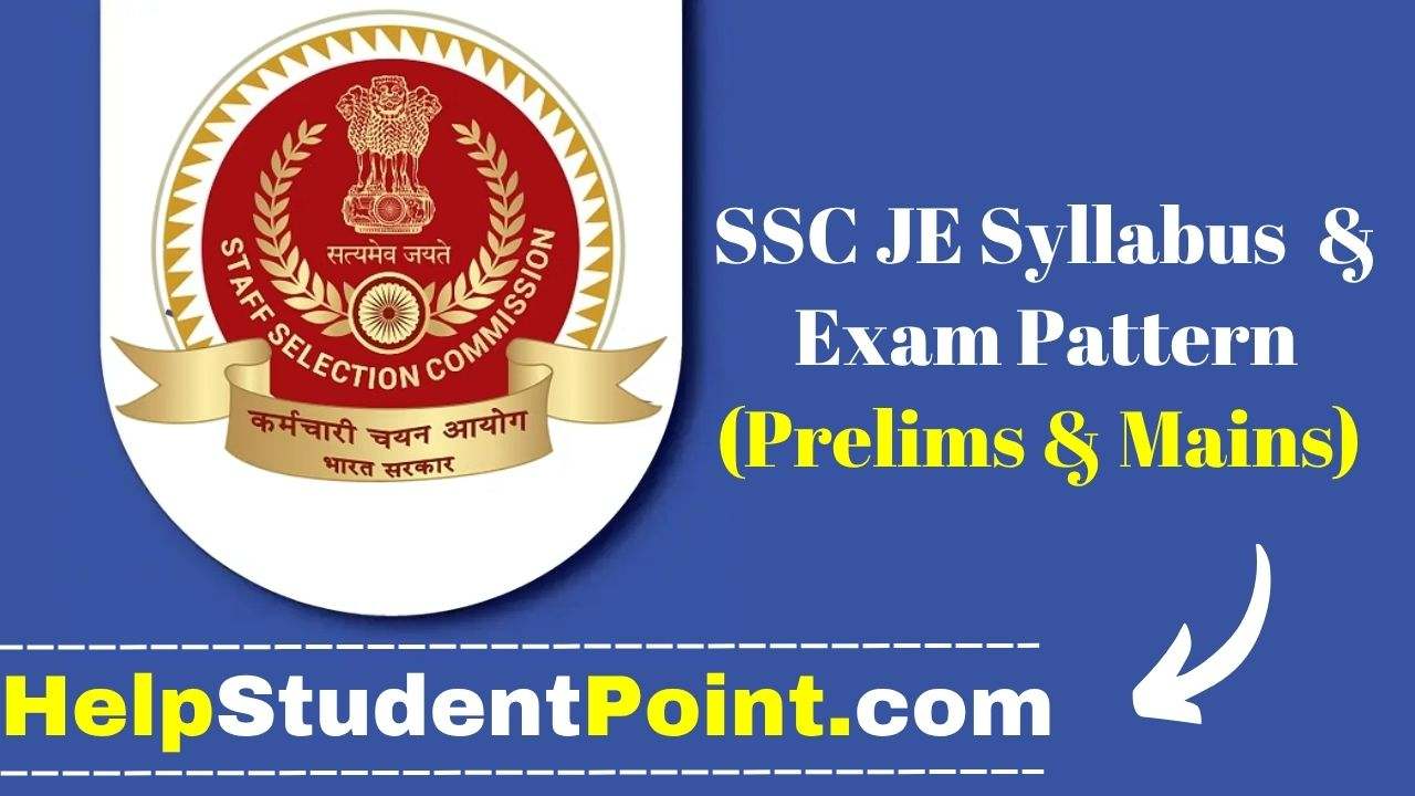 SSC JE Syllabus 2025