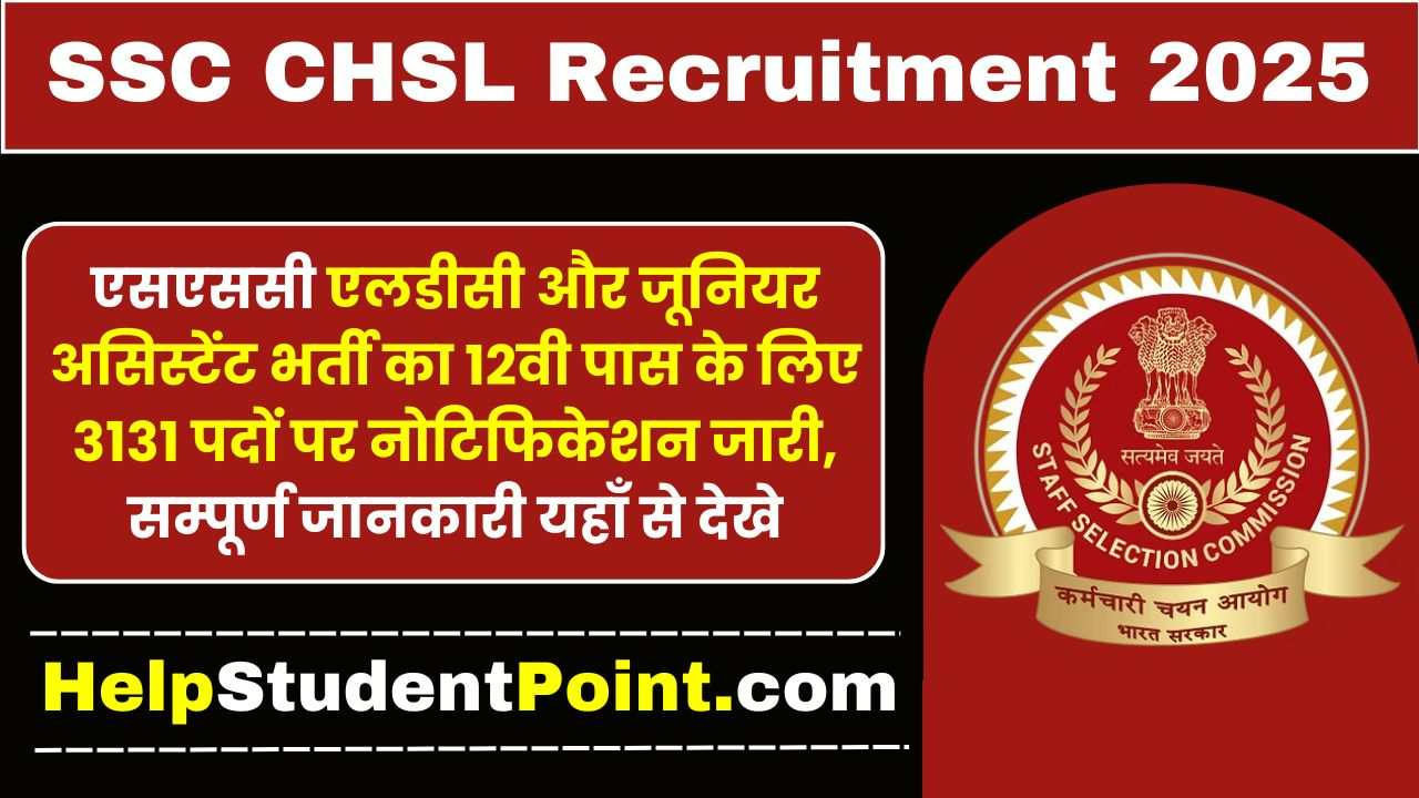 SSC CHSL Recruitment 2025