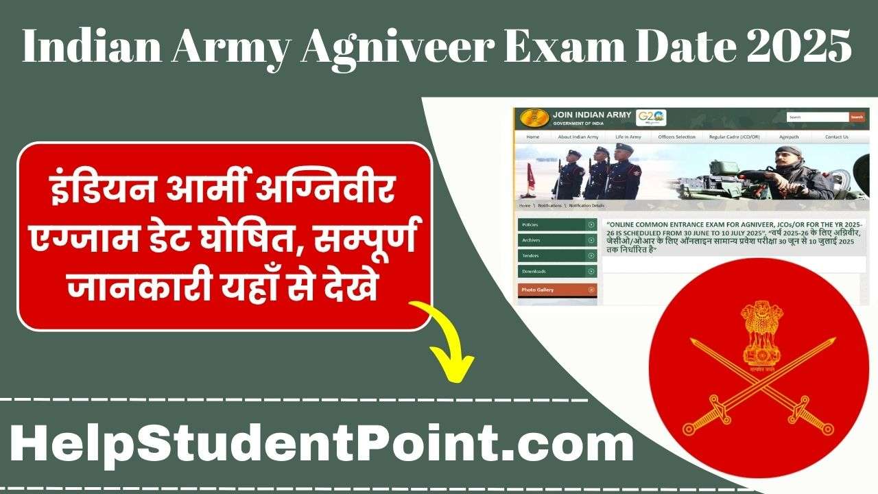 Indian Army Agniveer Exam Date 2025